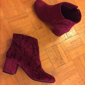 Maroon PRICECUT ankle boots! Never worn!